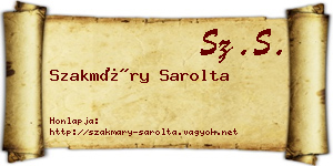 Szakmáry Sarolta névjegykártya